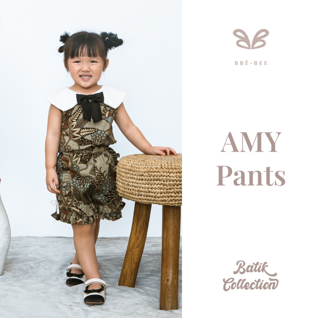 BBË-BEE Batik AMY Pants (Celana Batik Anak/Celana Batik Anak Perempuan/Bawahan Batik Anak/Celana Bat