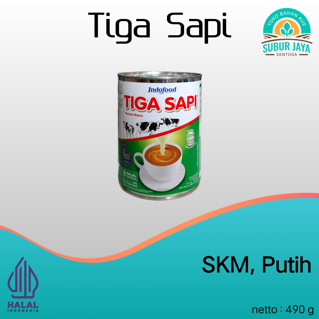 

Tiga Sapi Susu Kental Manis 490 Gram