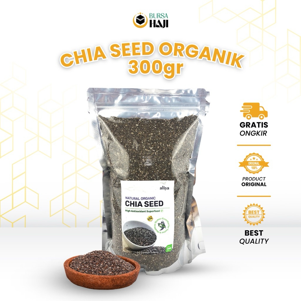 

CHIA SEED ORGANIK PREMIUM BEBAS GMO/BIJI CIA UNTUK DIET SEHAT