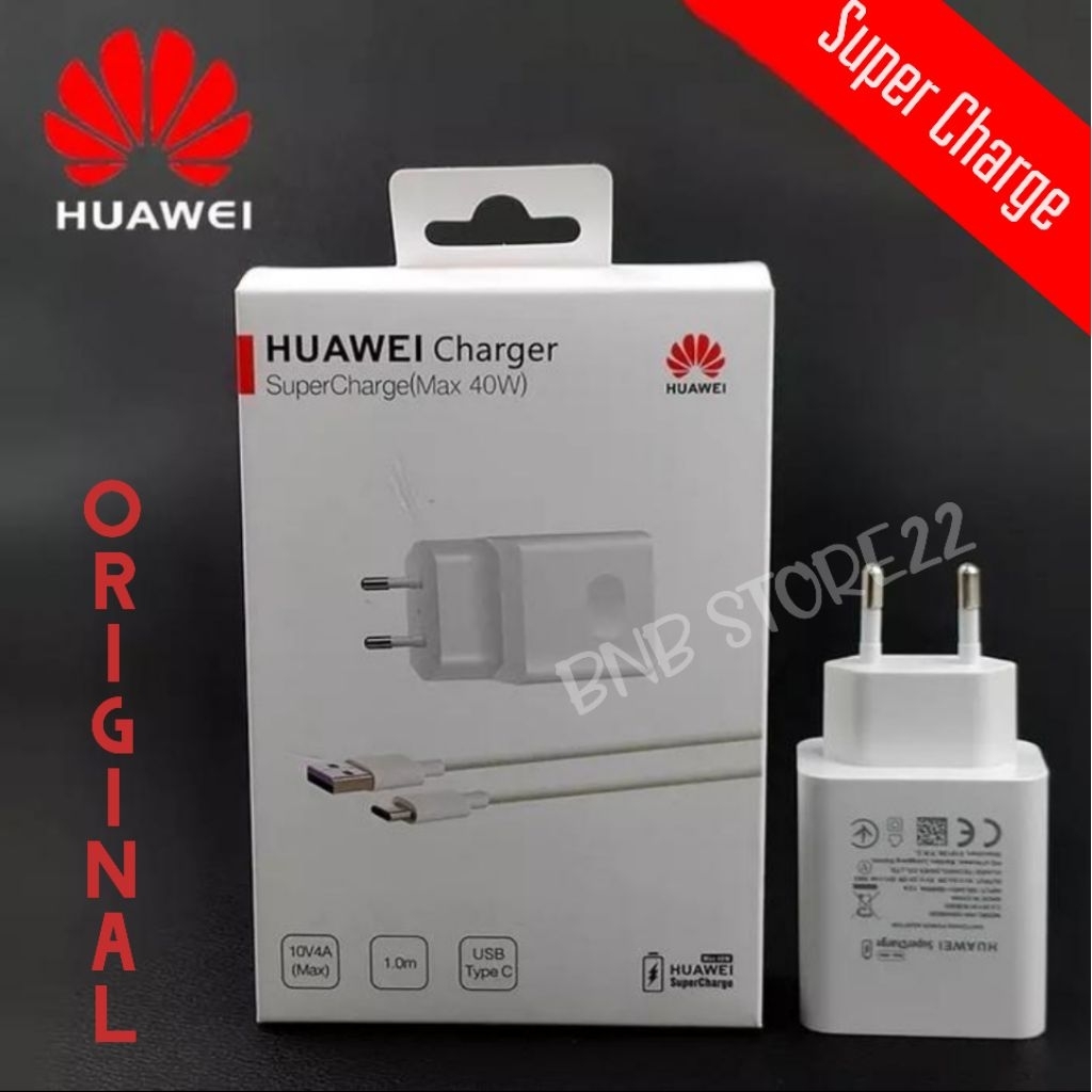 CHARGER 40W HUAWEI P40 / P40 PRO ORIGINAL SUPER FAST CHARGE ADAPTER CARGER KABEL 40 WATT FULL SET