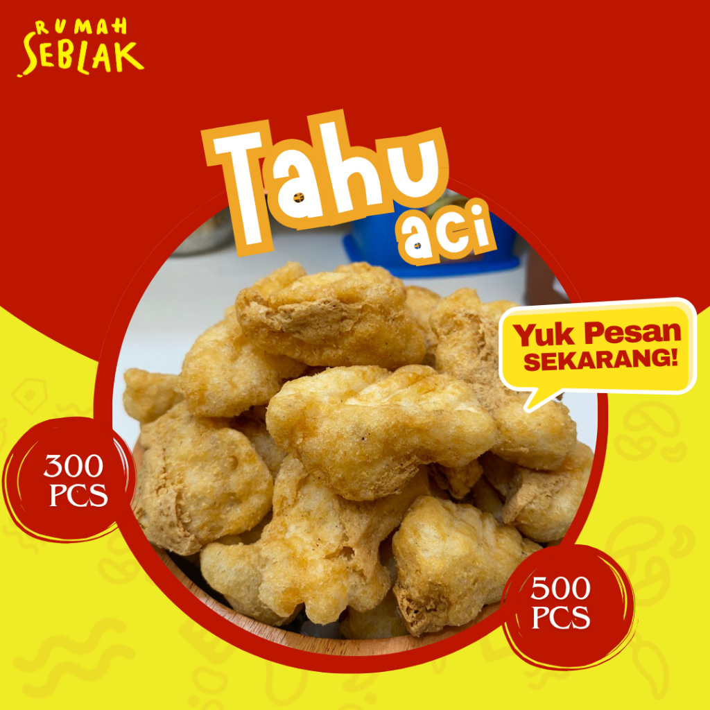 

Tahu aci Topping keringan untuk seblak dan baso aci