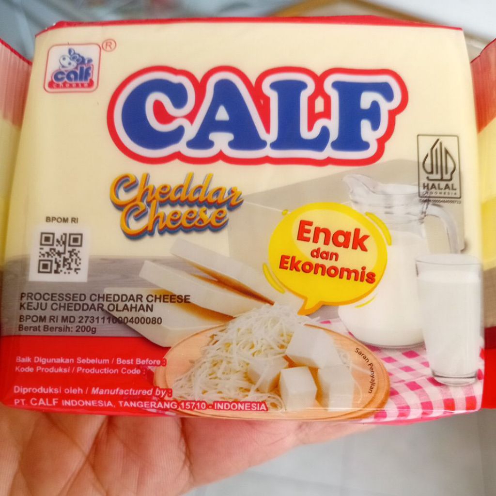 

Calf Ceddar Cheese 200 gr, keju parut