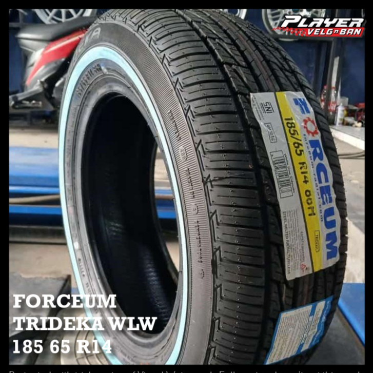 Ban Mobil Merk FORCEUM TRIDEKA White List Harga Murah Ukuran 185/65 R14 PRODUKSI TERBARU BAN RING14