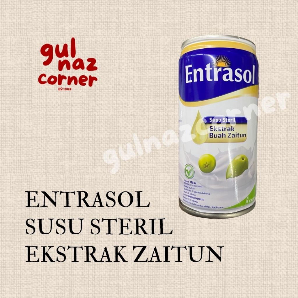 

[FREE BUBBLE WRAP] ENTRASOL SUSU STERIL EKSTRAK ZAITUN 180 ML