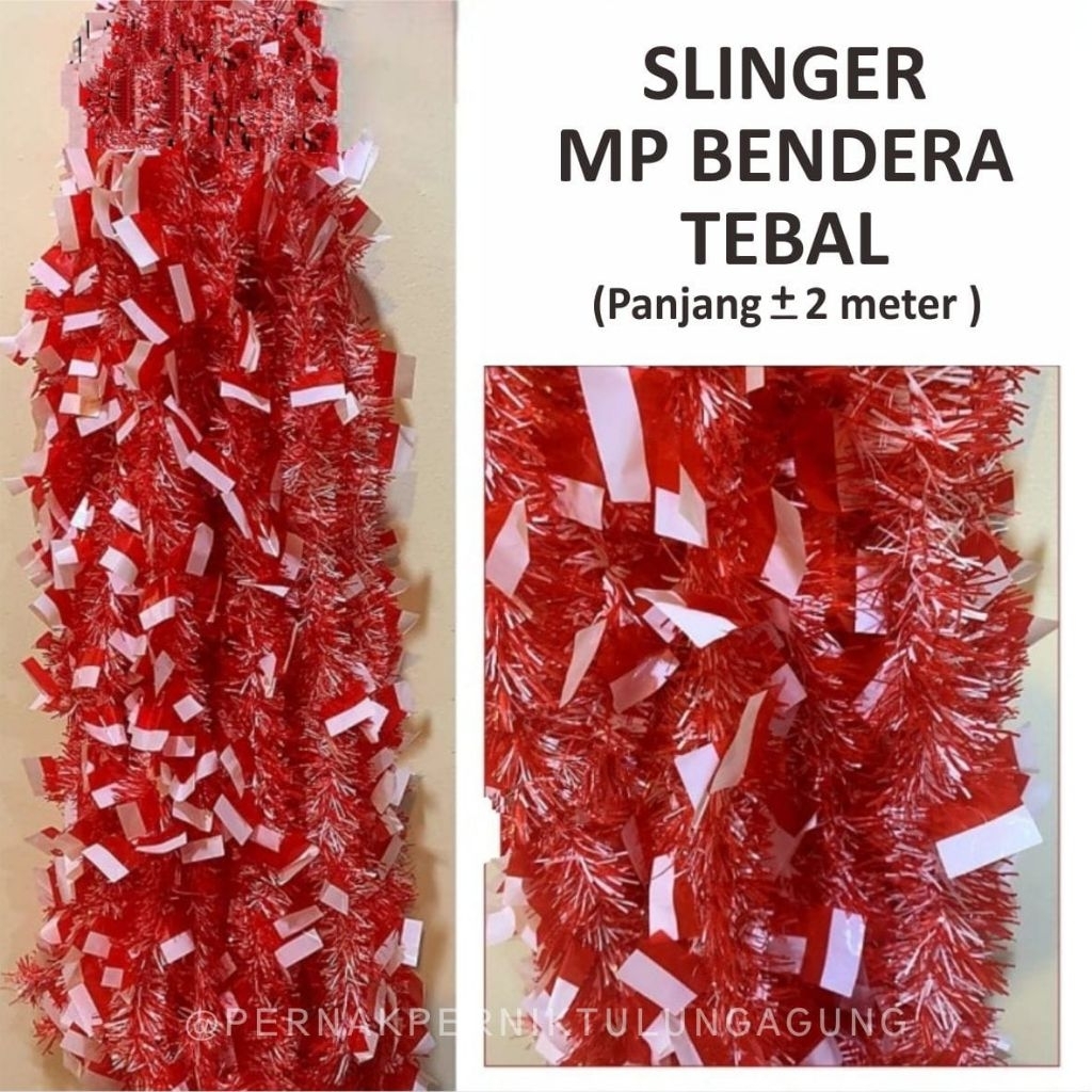 Slinger Bendera  - Hiasan Dekorasi Agustusan 17 Agustus