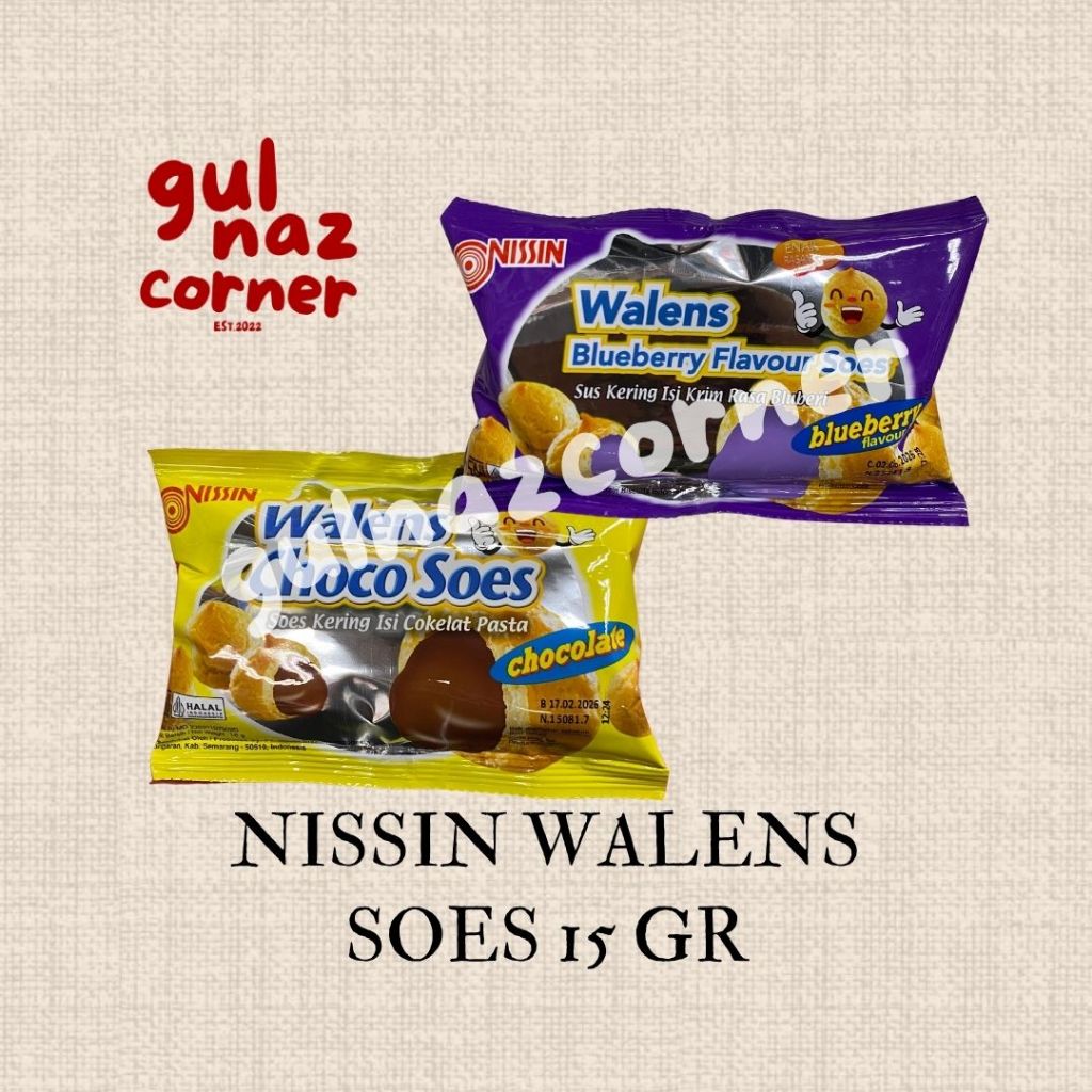 

[FREE BUBBLE WRAP] NISSIN WALENS SOES 15 GR | BLUEBERRY CHOCOLATE