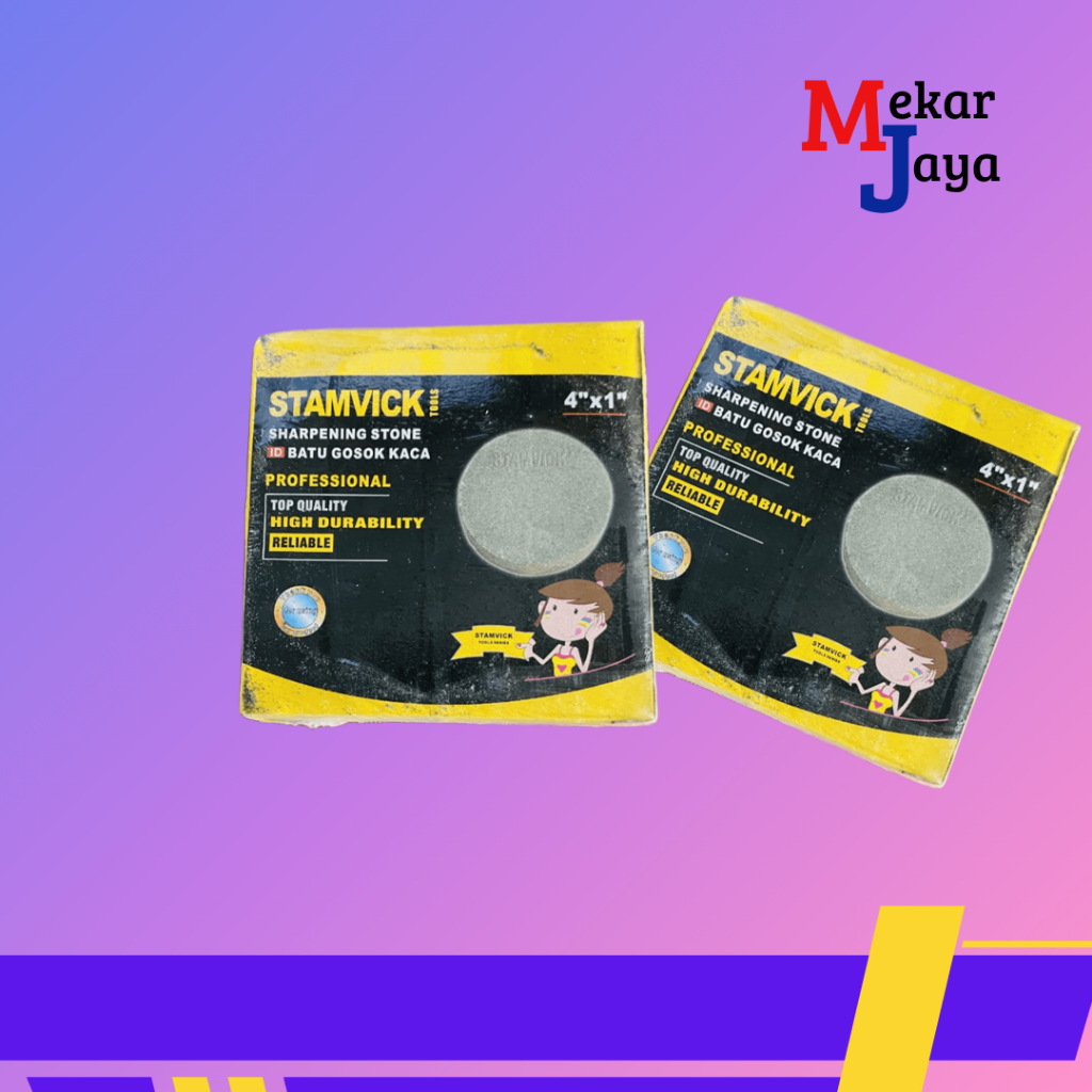 STAMVICK BATU GOSOK KACA/BATU ASAH KACA BULAT/ GRINDING WHELL