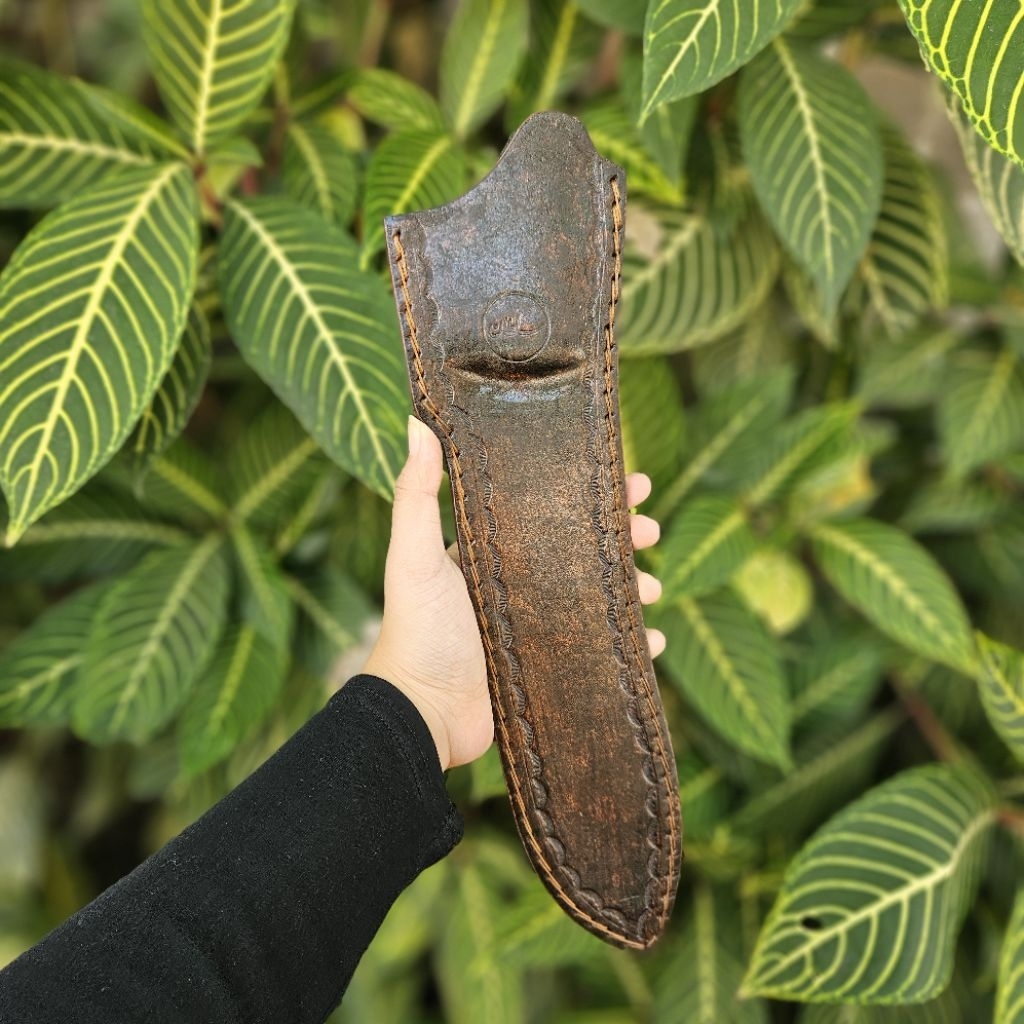 Sarung Kulit Pisau Bullnose 25cm