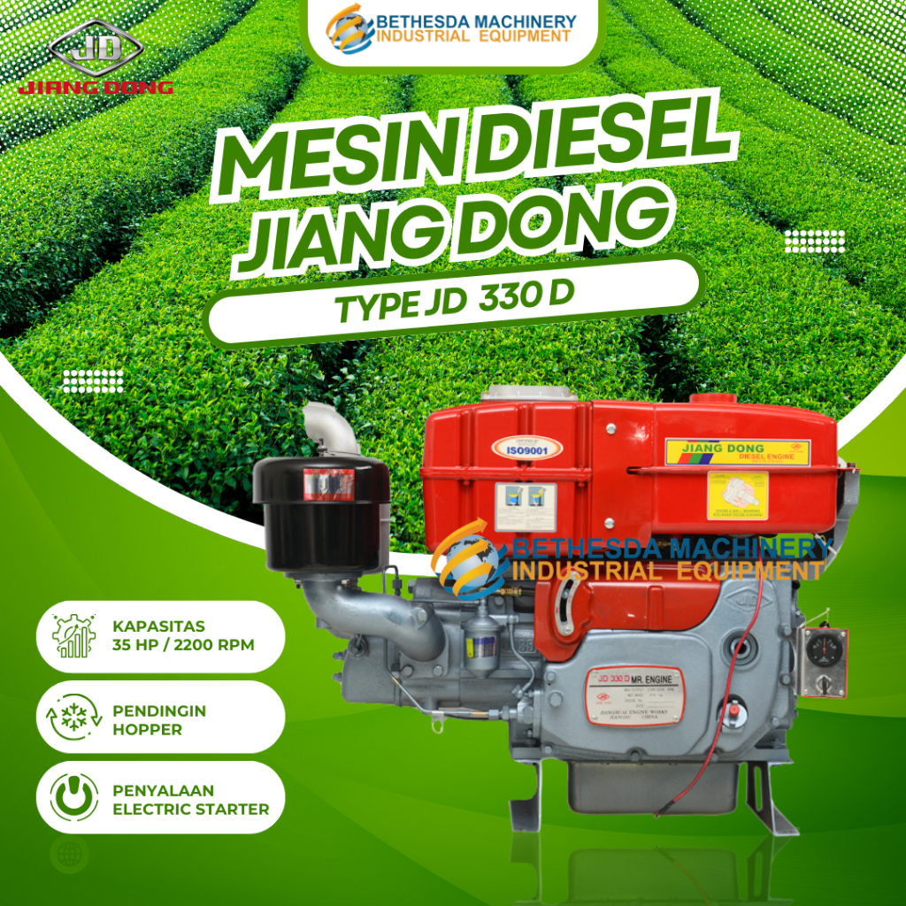 Mesin Penggerak JD 330 D Jiangdong 35 HP Diesel Hopper Starter 35 PK