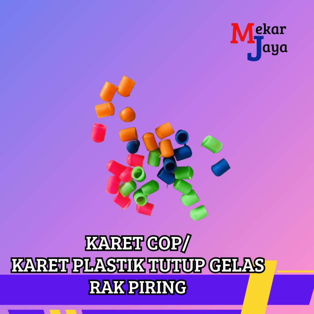 KARET PLASTIK COP GELAS/ TUTUP GELAS RAK PIRING