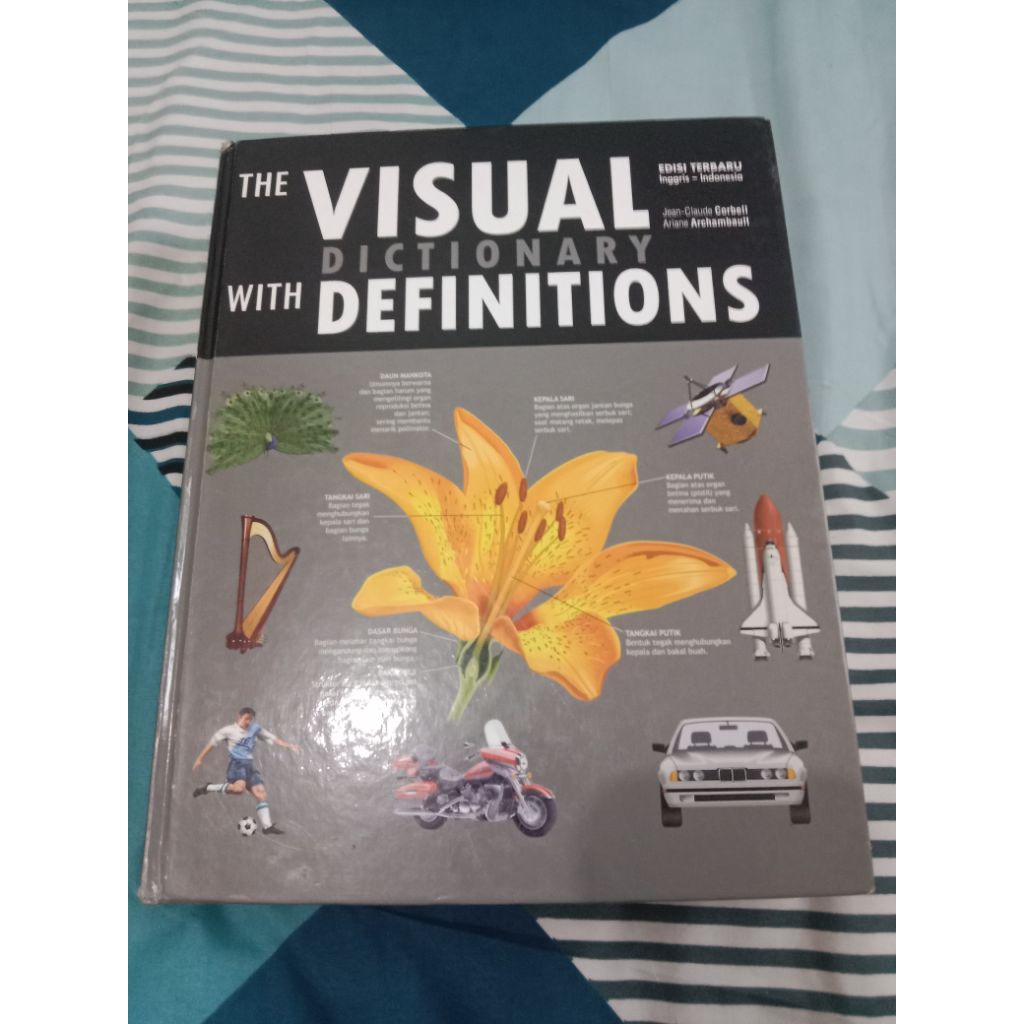 The visual dictionary with definitions edisi terbaru Inggris Indonesia jean claude corbell hardcover