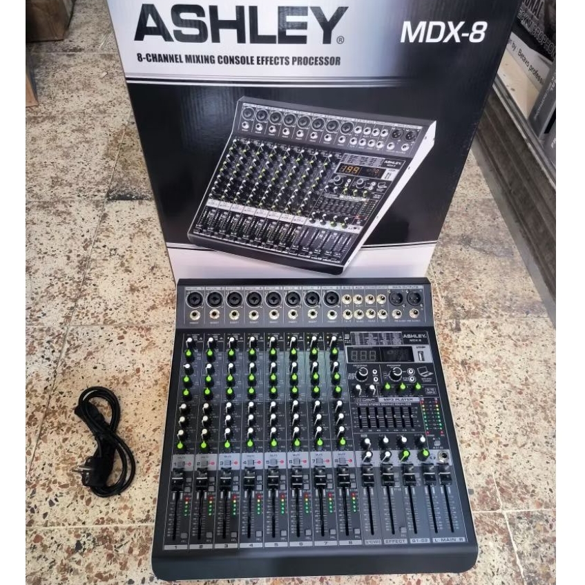Mixer Ashley MDX-8 MDX 8 Original 8 Channel