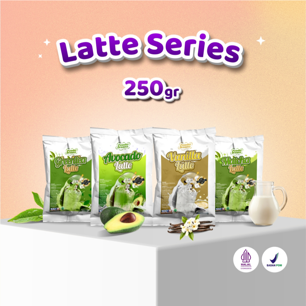 

Powder Dreams - Bubuk Minuman Series Latte 250 Gram