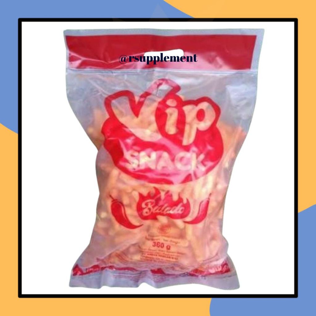 

VIP Snack Stik Balado 360gr Camilan Stick Rasa Sambal Peda