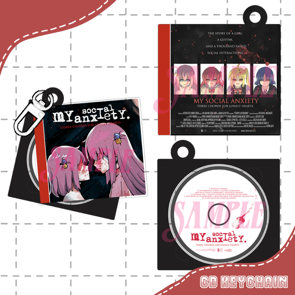 Gantungan Kunci ALBUM PARODY BOCCHI THE ROCK X MY CHEMICAL ROMANCE