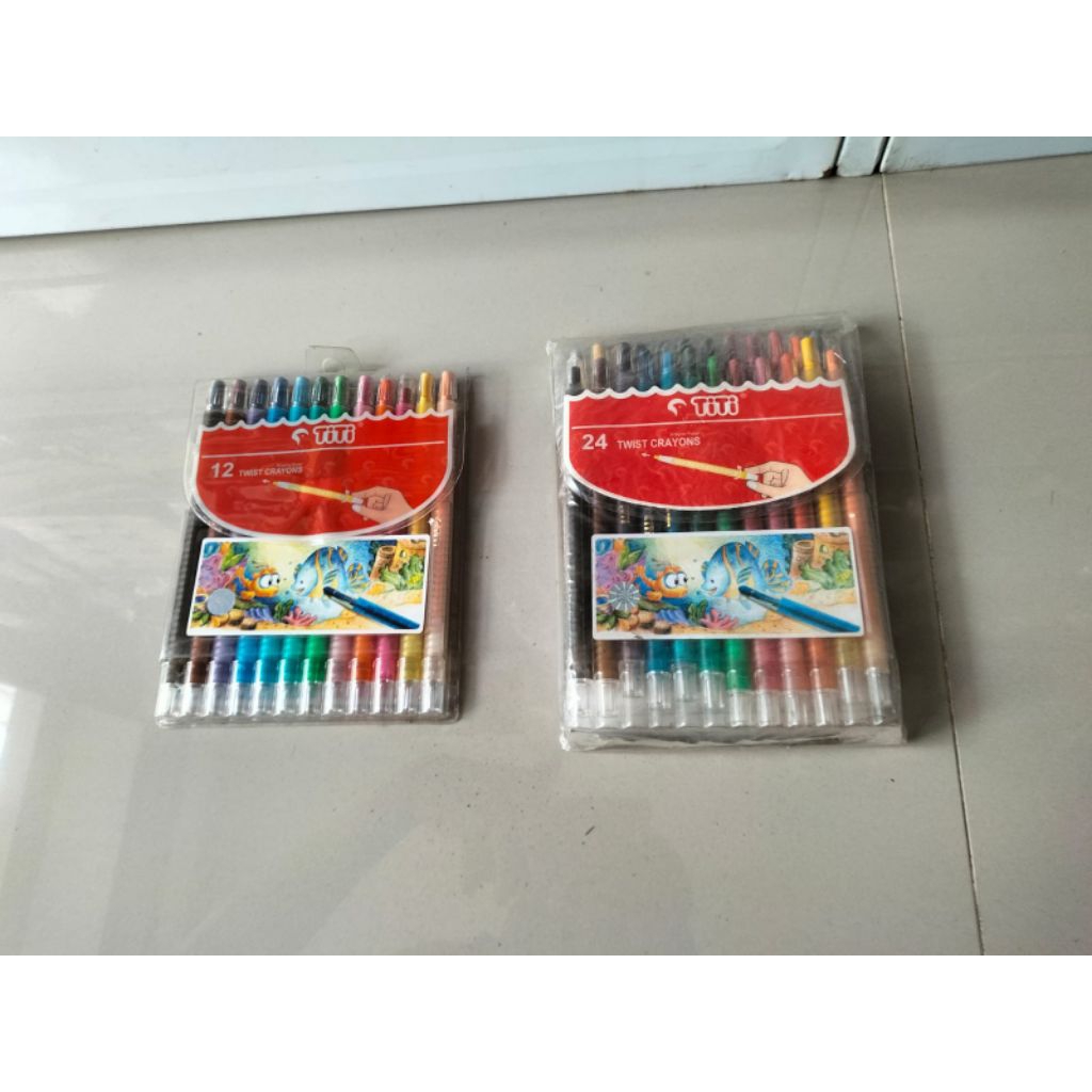 

TITI Twist Crayon Krayon Putar TI - CP 12 color / TI - CP 24 color - Set.
