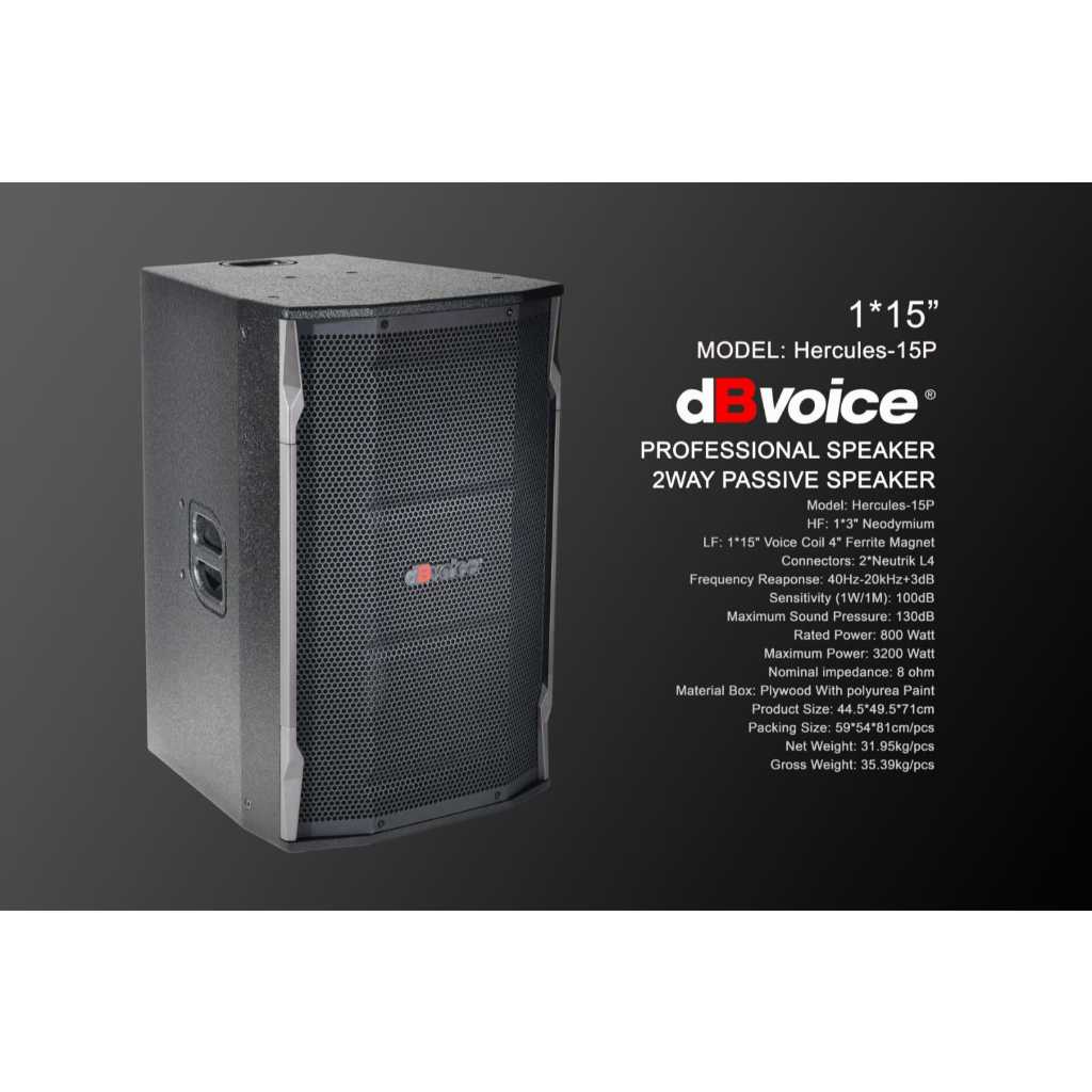 HERCULES-15P SPEAKER PASIF DBVOICE ORIGINAL / SPEAKER PASIF 15 INCH