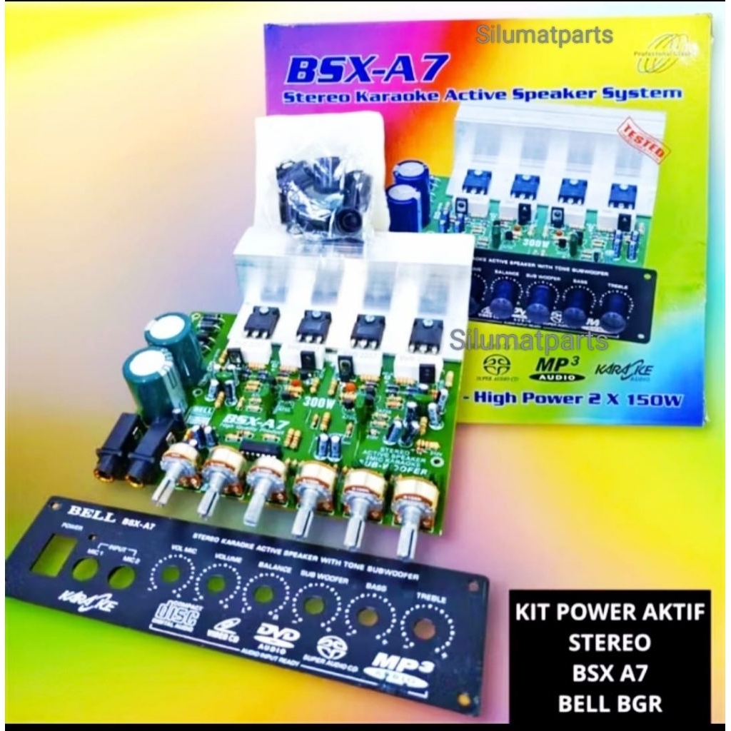 BSXA7 / KIT SPEAKER AKTIF BSX-A7 STEREO KARAOKE AKTIVE SPEAKER+SUBWOOFER / kit bsx A7