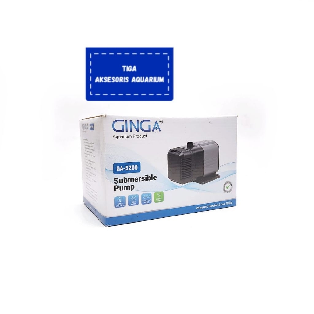 GINGA GA 5200 Pompa Air Celup Aquarium Kolam KOI 3500 LH