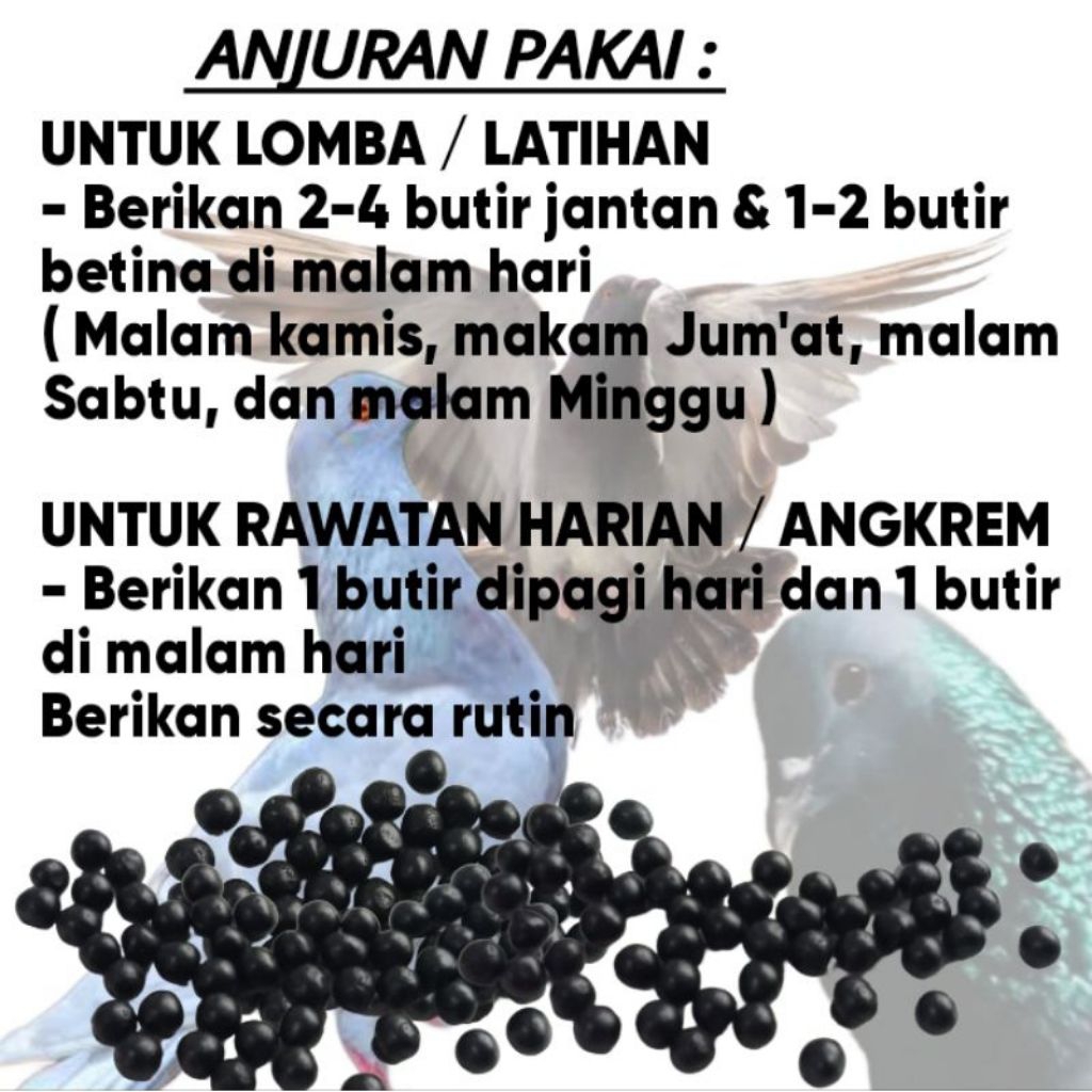 Syafatummy Jamu Merpati Kolong Los Door 50 Pil/Sarang Walet Ferfect Power Raja Pukul Stut Door Macet