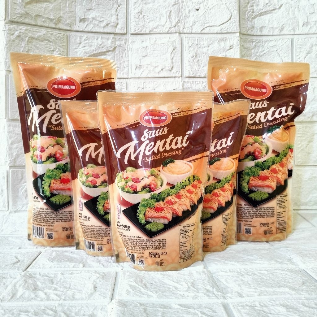 

Prima Agung Saus Mentai 250gr 500gr 1kg Free Bubble Wrap dan Dus Tebal