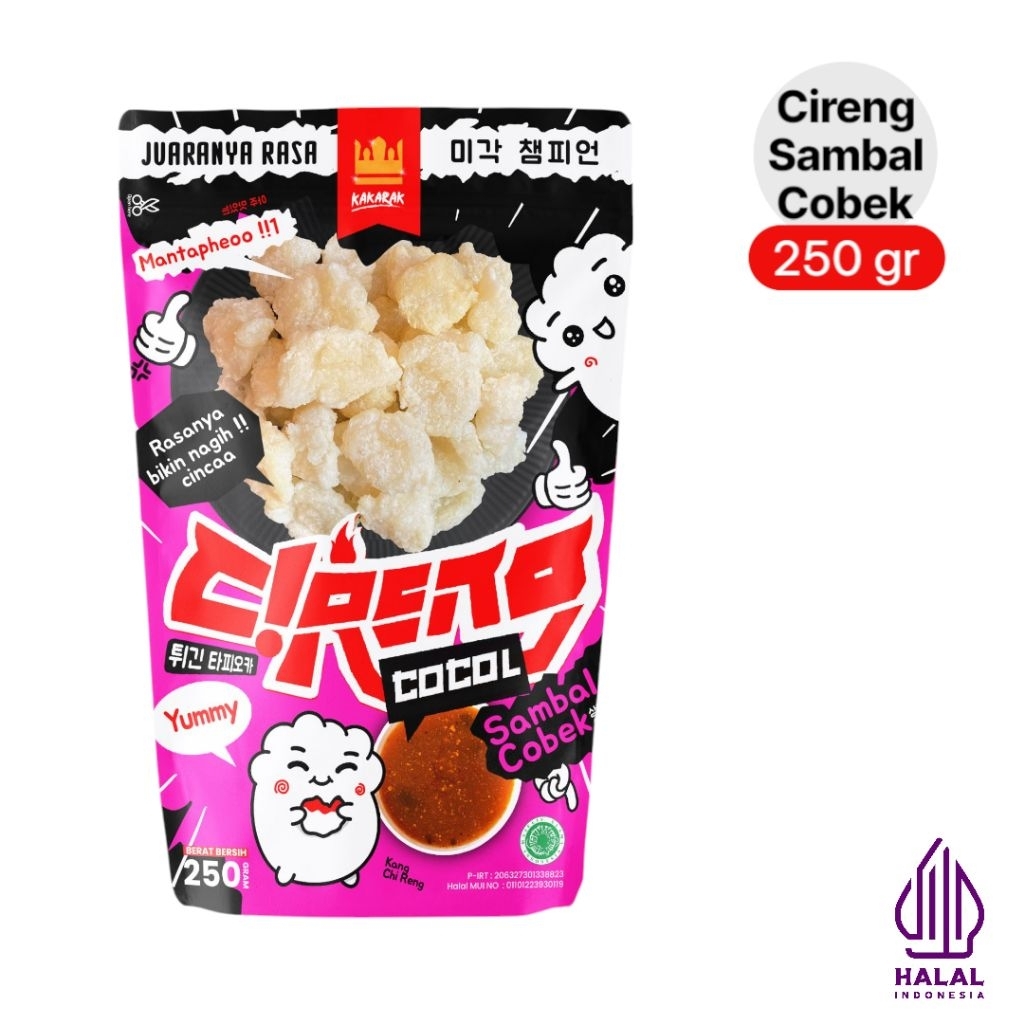 

KAKARAK - Cireng Cocol Sambal Cobek 250gr