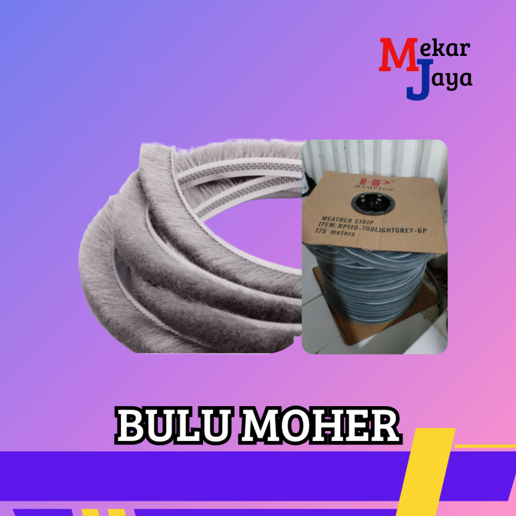 BULU MOHER/ BULU MOHAIR/ BULU PEREDAM PINTU PER GULUNG