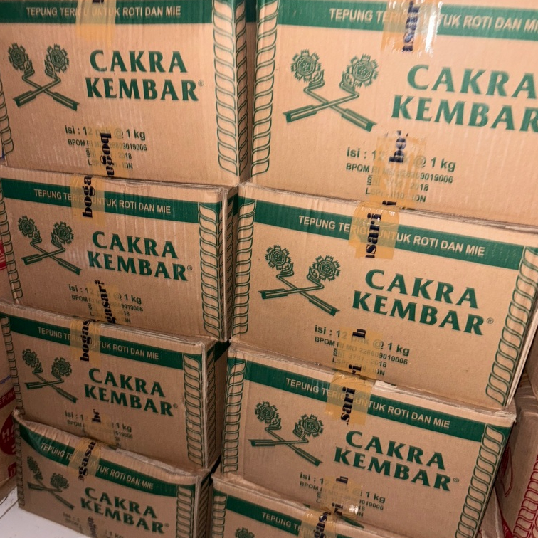 

Tepung Terigu Cakra Kembar Ekonomis 1Kg (1 Karton)