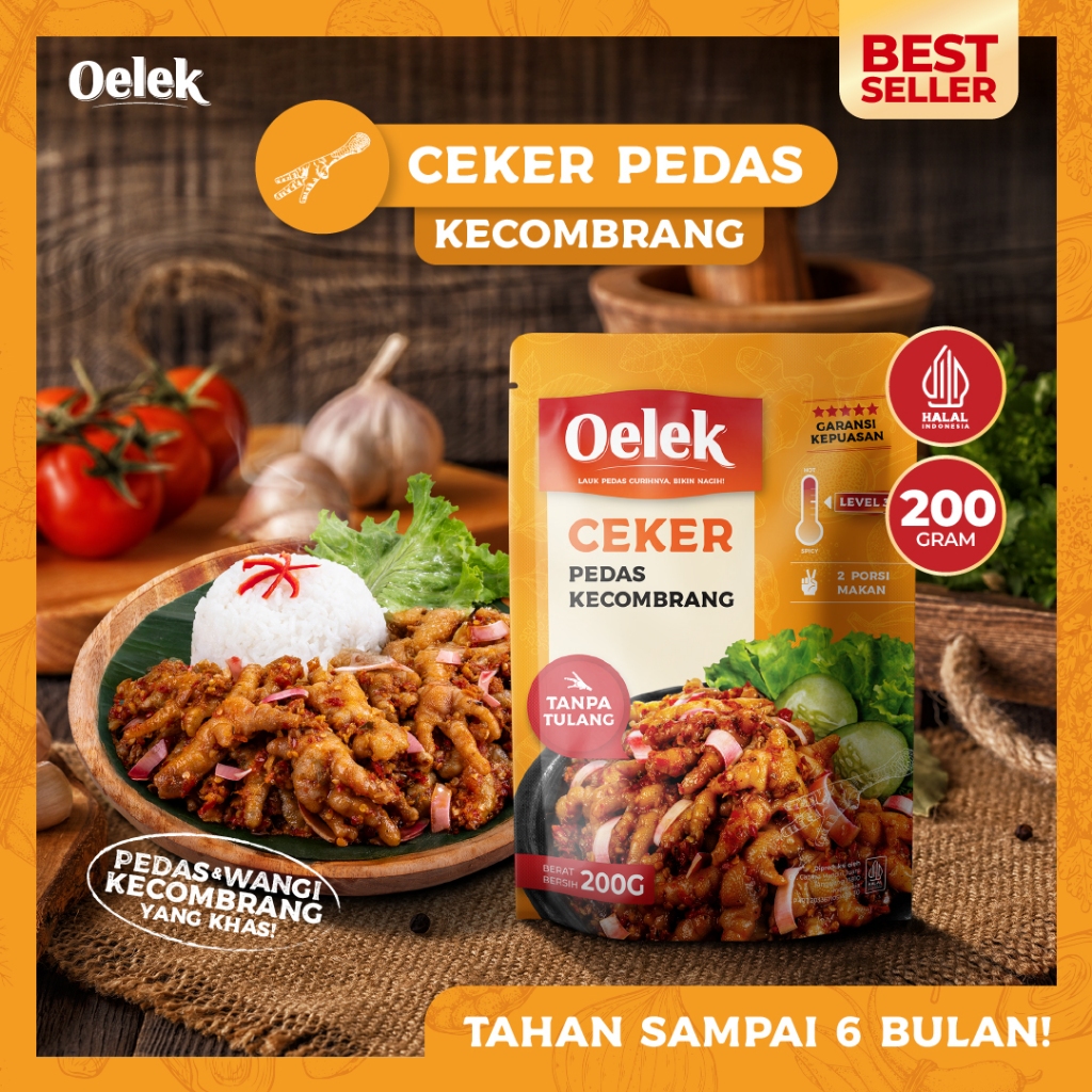 

Oelek Ceker Kecombrang Tanpa Tulang / Ceker Kecombrang Mercon Pedas / Lauk Siap Saji / Lauk Sambal
