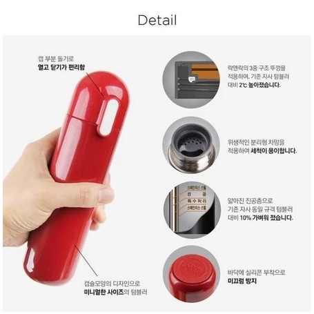 UNGGULAN shopee Lock & Lock Hot n Cool Capsule Tumbler 300Ml/ Botol Minum