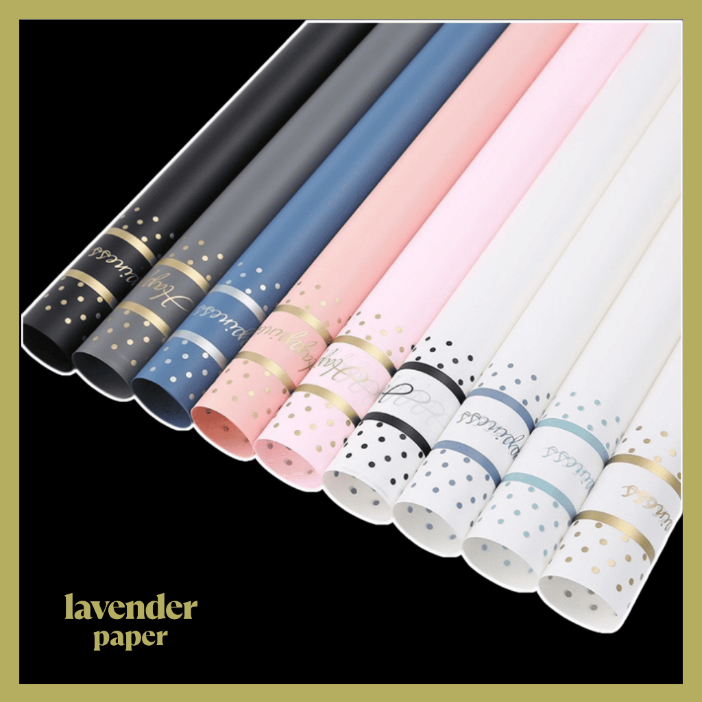 

Kertas Buket Bunga PLASTIK Kertas Cellophane Buket Kertas Bunga Paper Flower Wrapping Happiness KB119