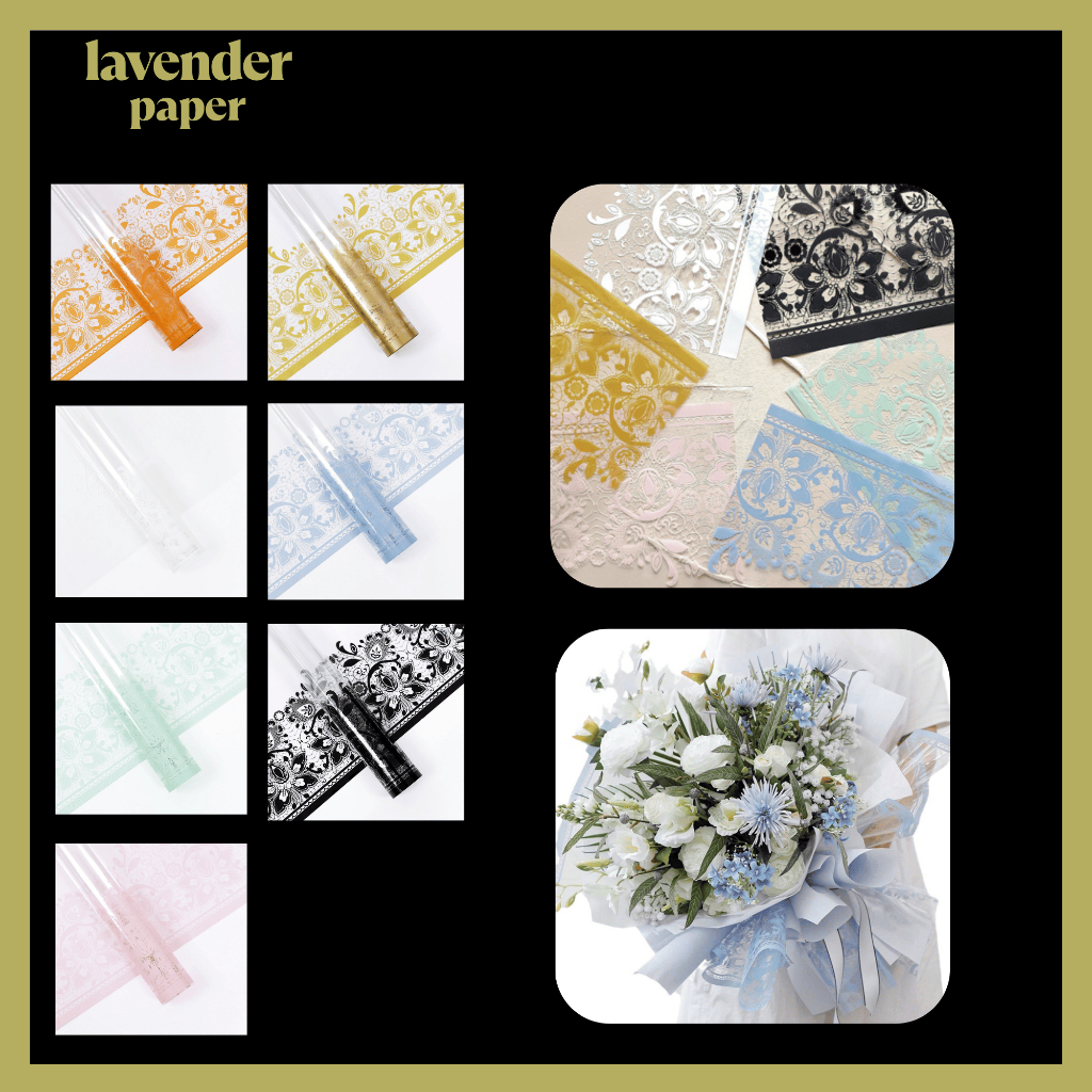 

Kertas Bunga Cellophane Brocade Flower Wrapping Paper Buket KB121