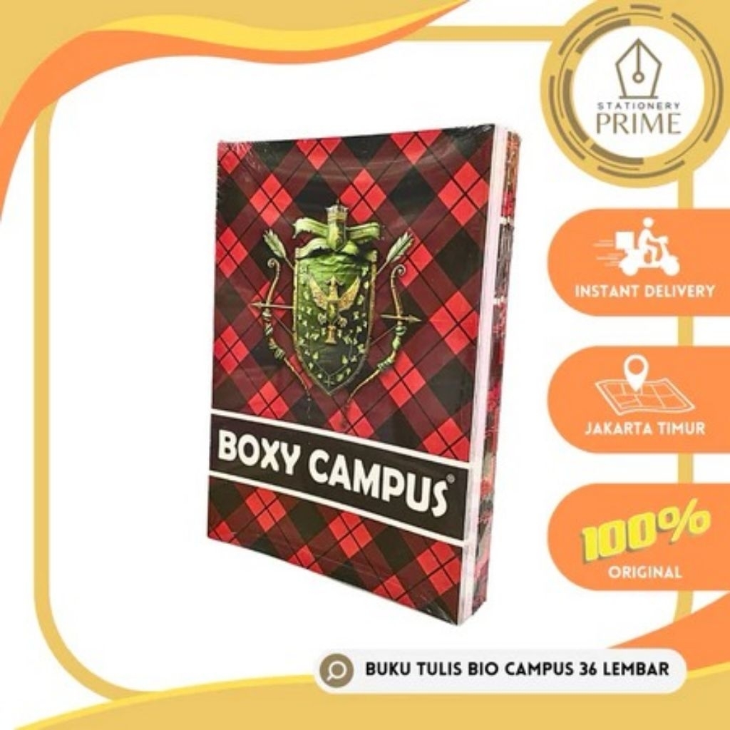 

Buku Tulis BIO BOXY CAMPUS 36 Lembar ( 1 Pack isi 10 Buku )