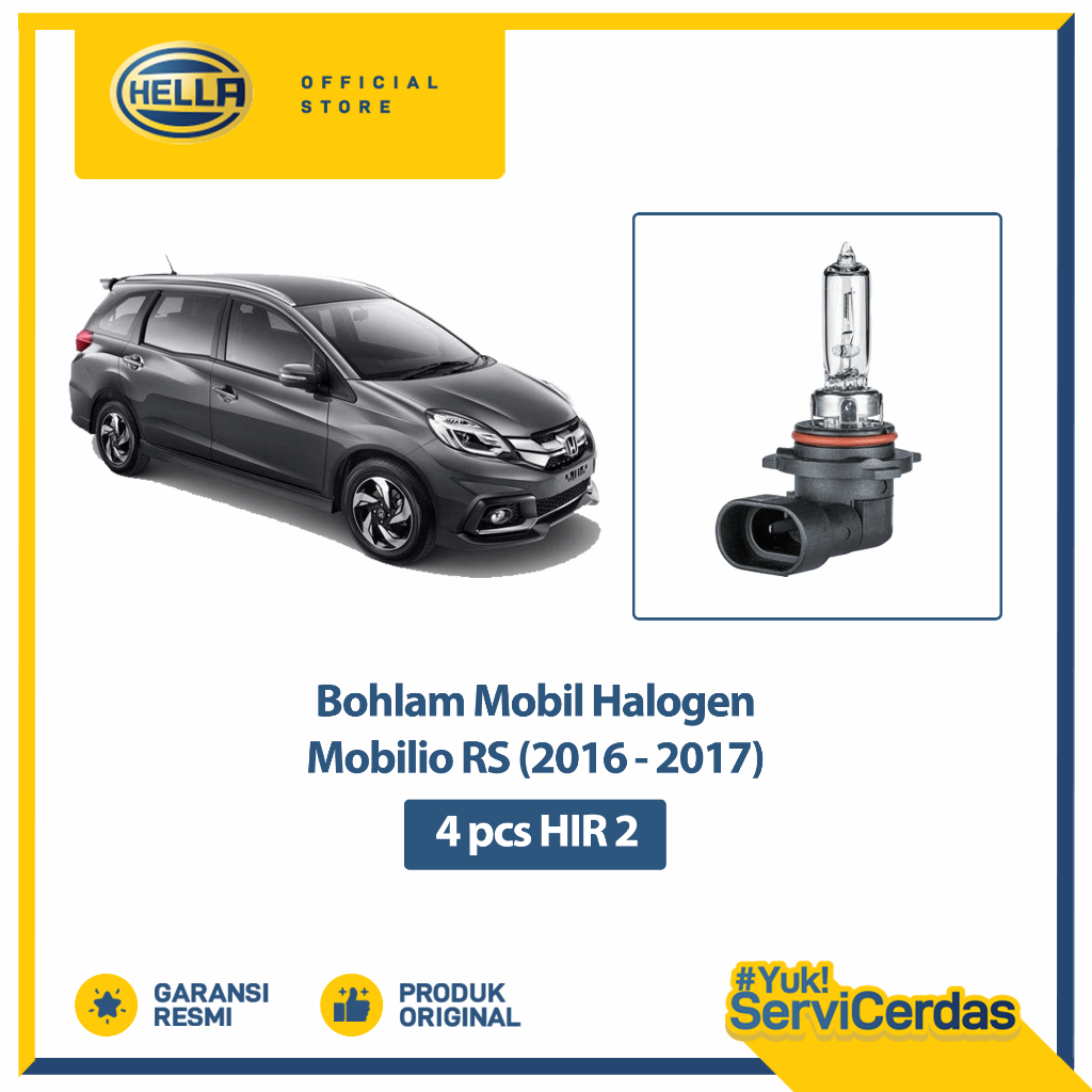 Lampu Mobil Mobilio RS 2016 - 2017 HIR 2 (4pcs) - Bohlam Mobil Hella