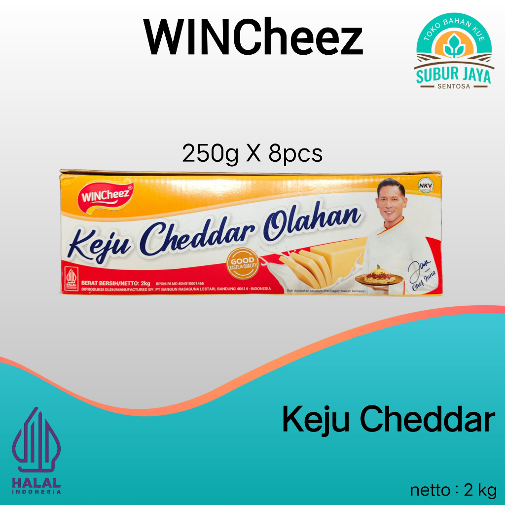 

Wincheez Keju 2 Kg (kemasan) / Keju Wincheez 250g
