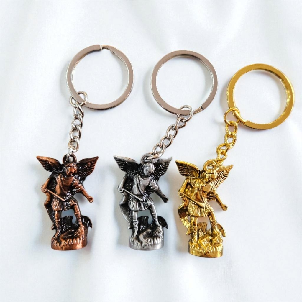 Gantungan Kunci Santo Mikael 4cm Malaikat Agung