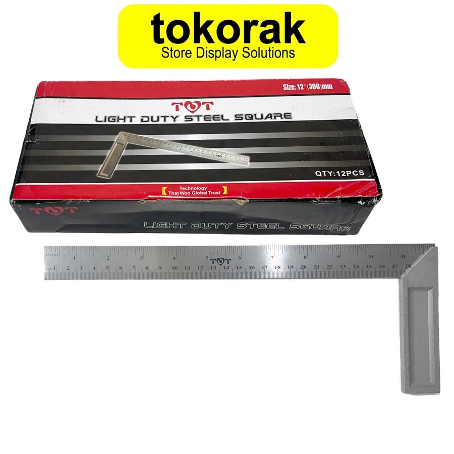 

SIKU METER 12" SIKU TUKANG 30 CM 30CM TOT PENGGARIS SIKU TEBAL 12 INCH MURAH