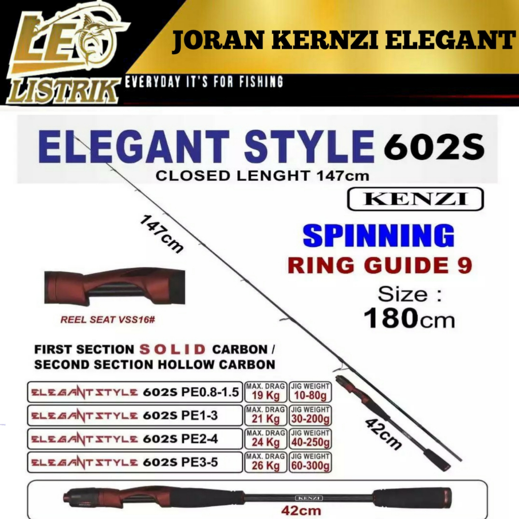 JORAN KENZI ELEGANT STYLE 180CM CARBON SOLID