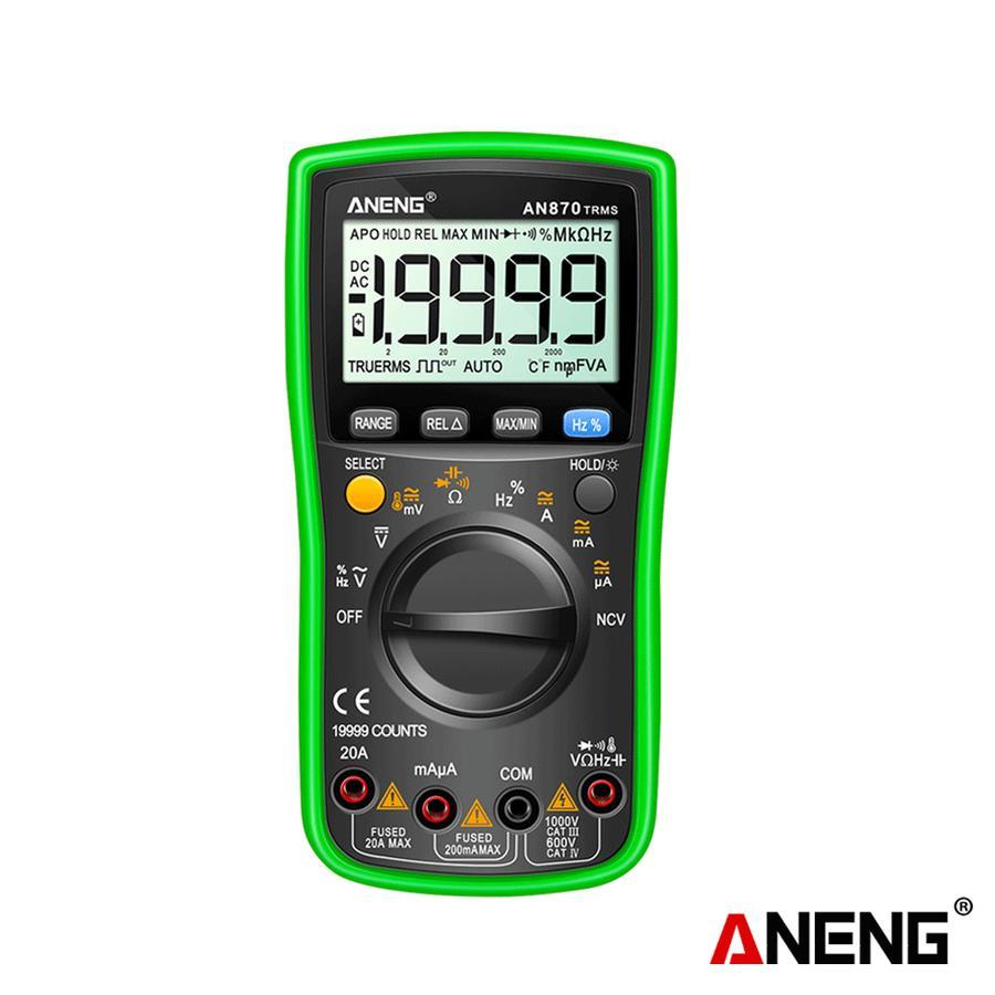Aneng AN870 Digital Multimeter 19999 Counts True Rms Multimeters AC/DC Current NCV Capacitance