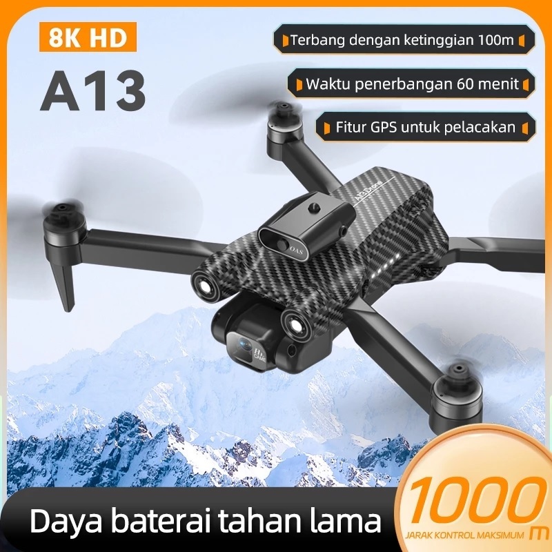 A13 Drone kamera jarak jauh fotografi udara profesional murah dual camera drone