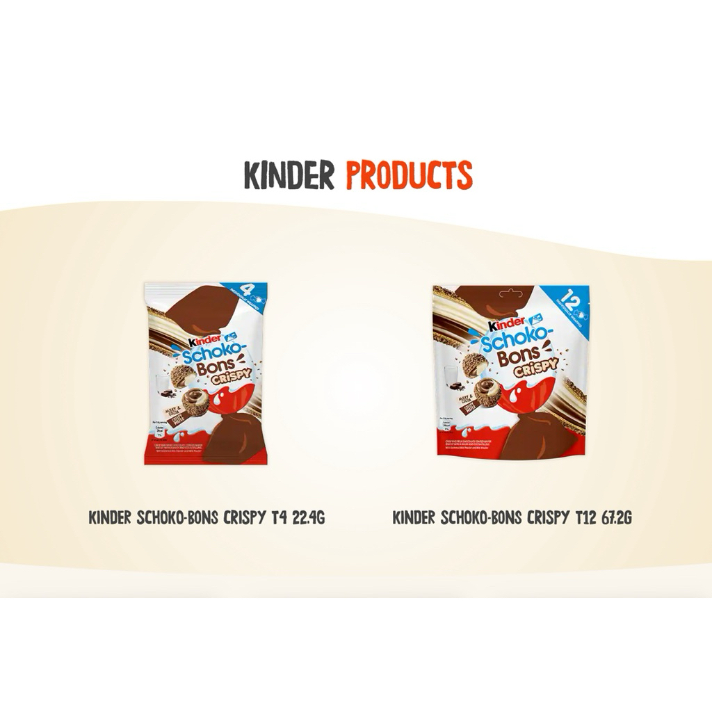 

Kinder Schoko Bons Crispy (4pcs) (12 pcs)
