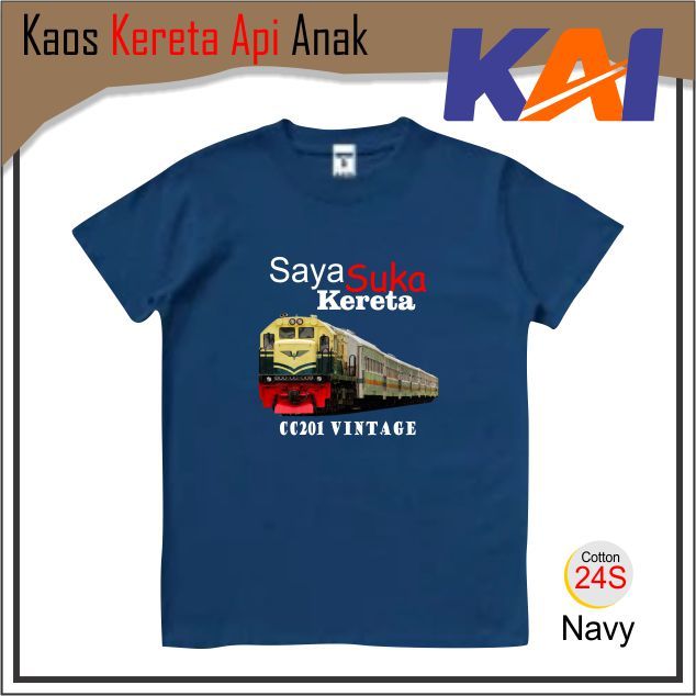 Kaos oblong kereta cc201 vintage