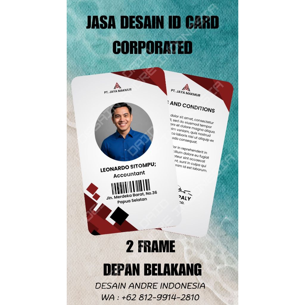 

Jasa Desain Id Card | Edisi Corporated 2 Frame |Bebas Revisi