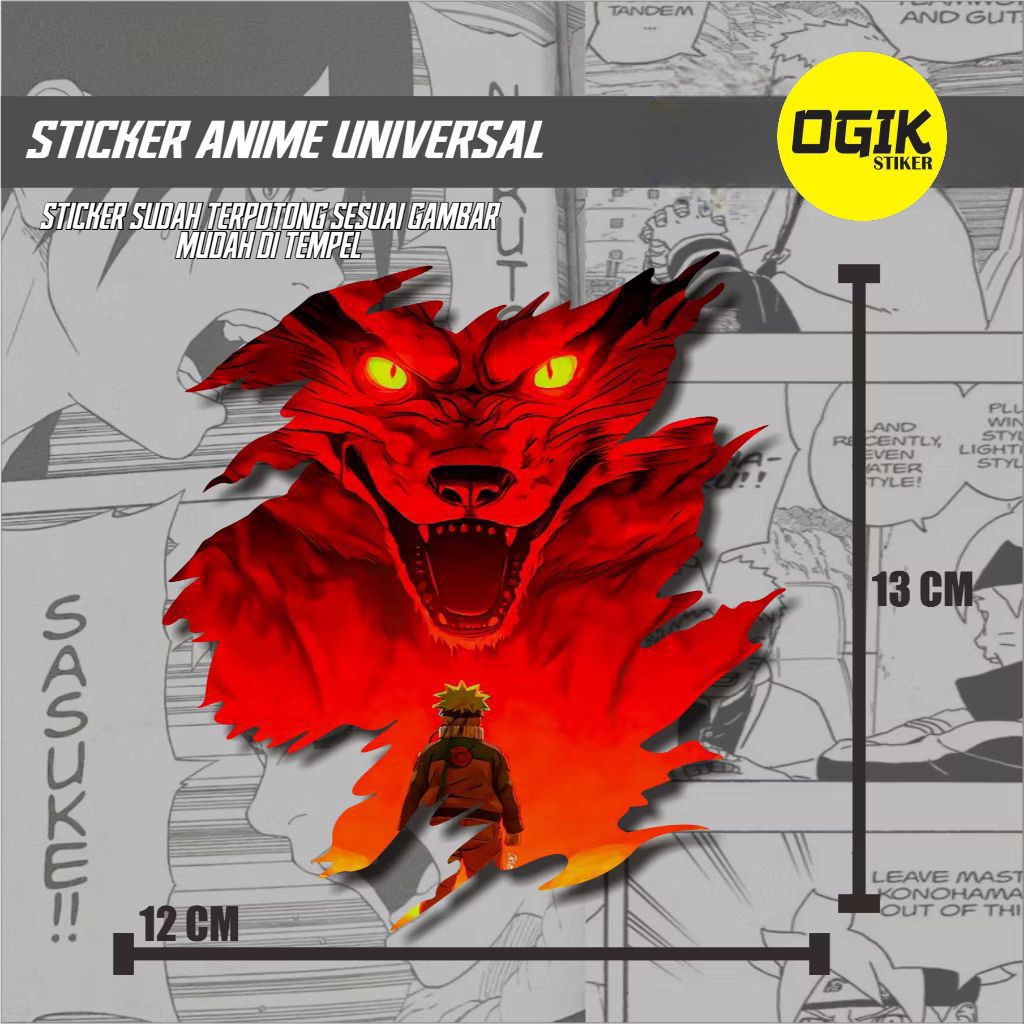 

Sticker vynil anime naruto dan one piece sticker sudah princut siap tempel