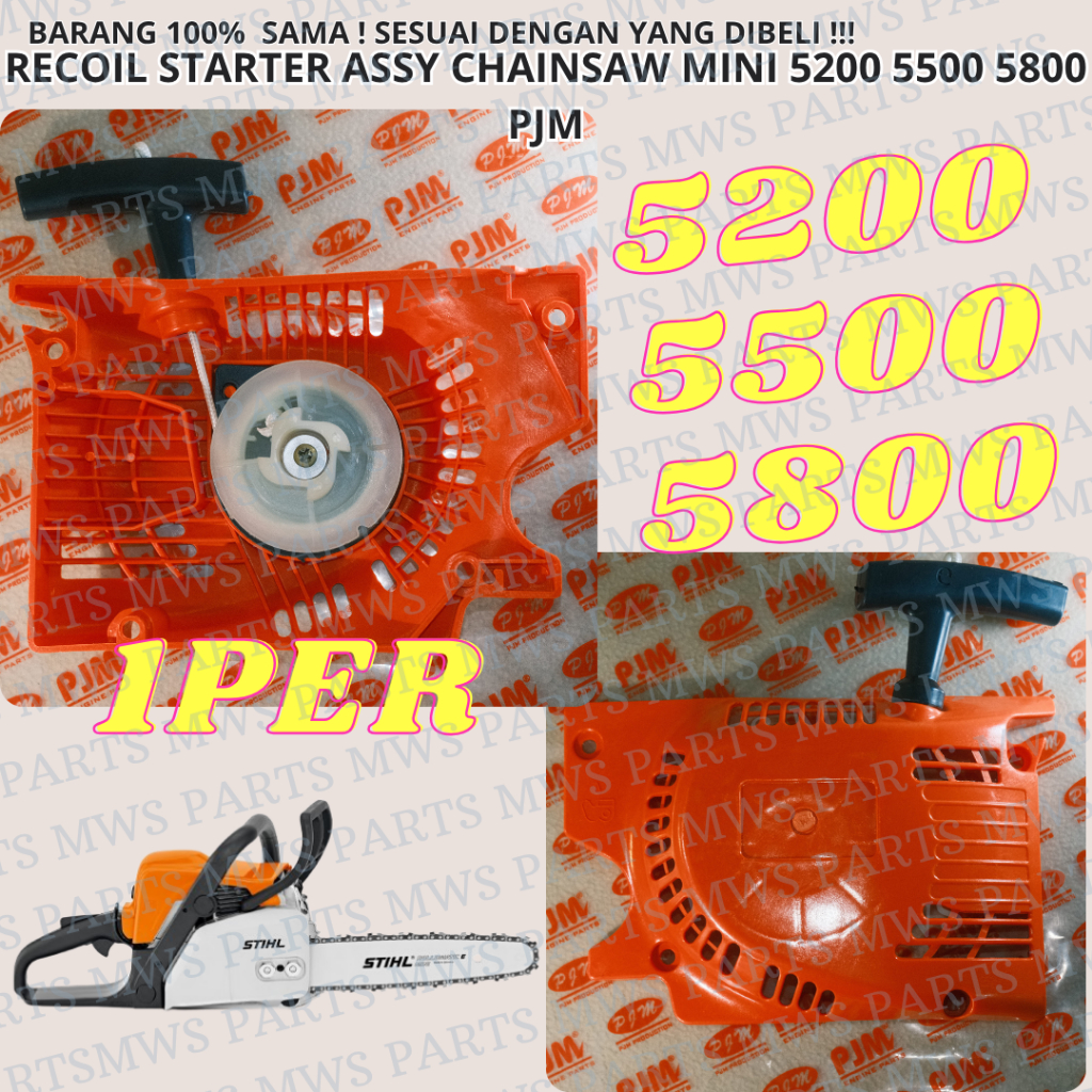 RECOIL STARTER ASSY 1PER KAP ENGKOL ENGKOLAN CAP ENGKOL RECOIL STARTER TARIKAN ENGKOL KEP ENGKOL MES