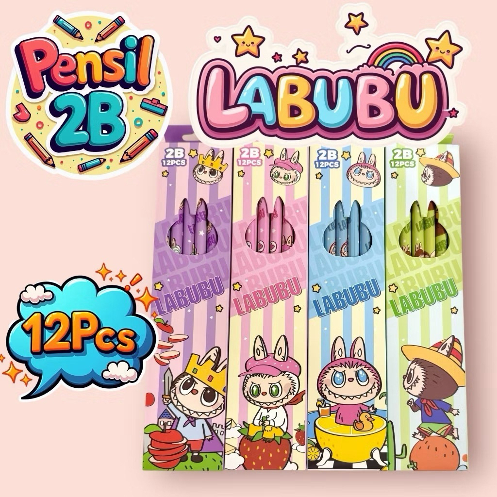 

PENSIL 2B MOTIF KARAKTER MOTIF ISI 12PCS (FREE PENGHAPUS + RAUTAN)