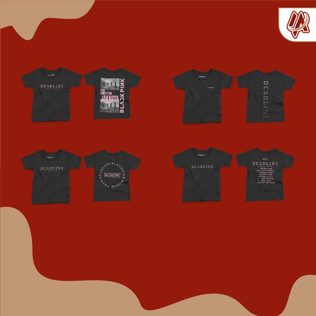 [PREMIUM] T-SHIRT KIDS BLACKPINK - DEADLINE WORLD TOUR 2025