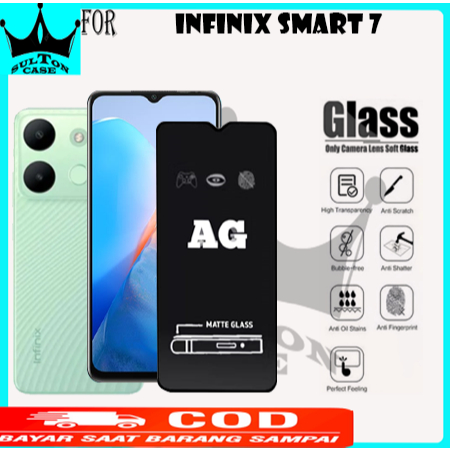 Tempered Glass Infinix Smart 7 Smart 7 HD Anti Gores Anti Glare Anti Pecah