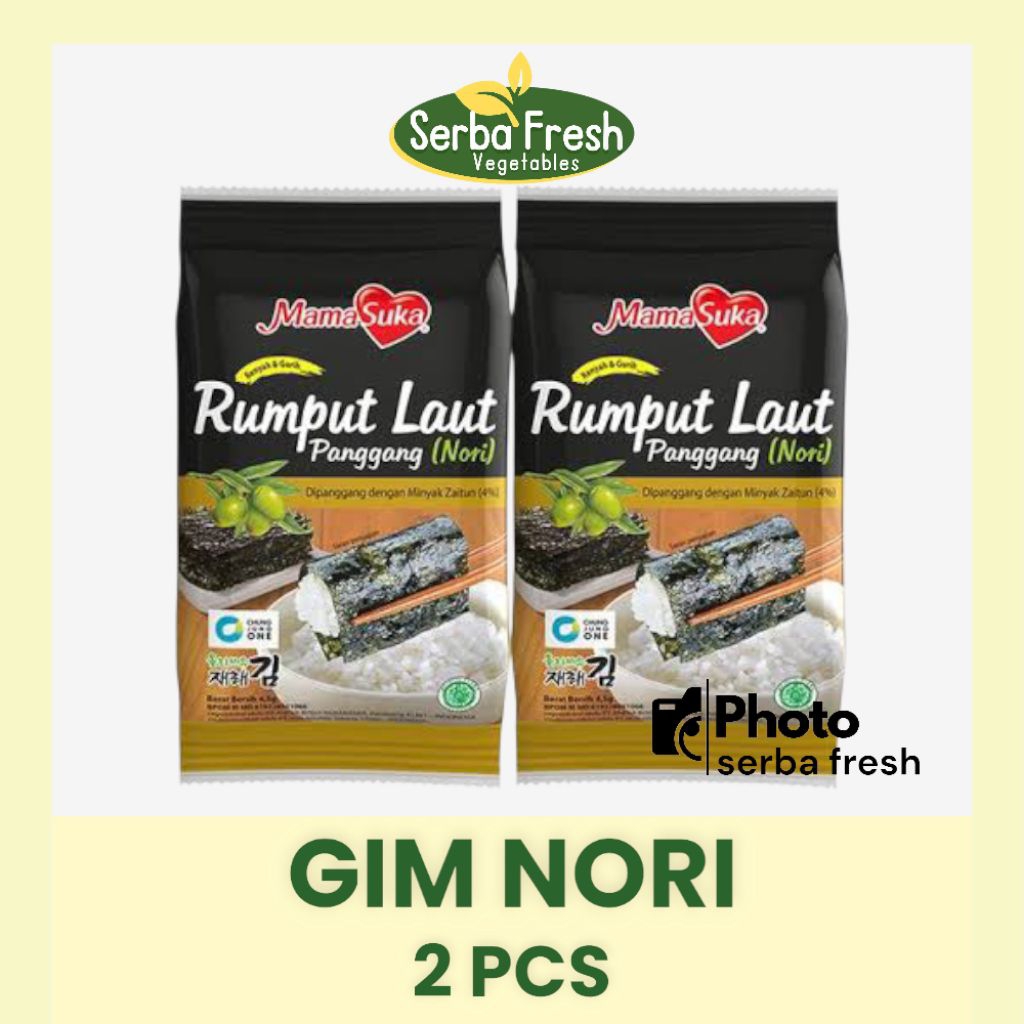 

RUMPUT LAUT GIM NORI ISI 2 SERBA FRESH