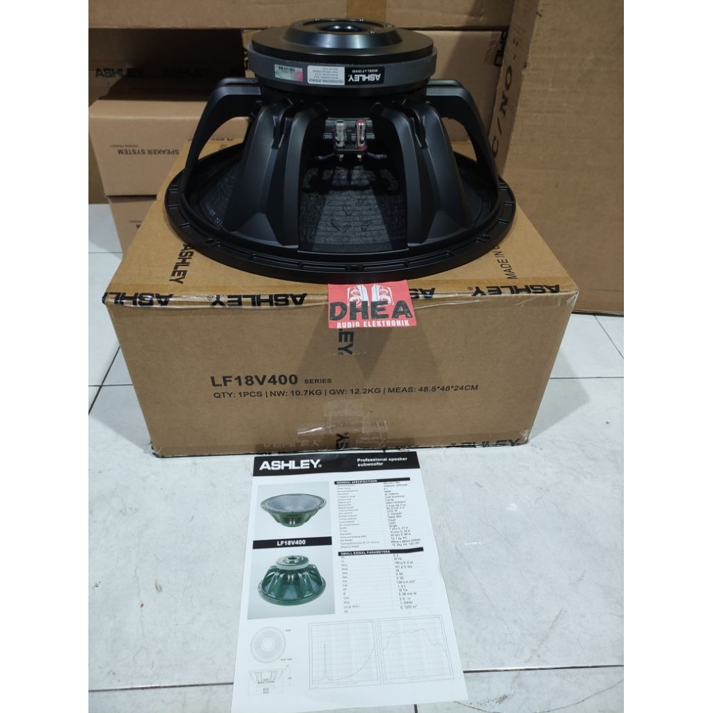 Speaker Component Ashley LF18V400 LF 18 V400 LF 18V400 Original 18 inch 18 inchi Sub Low 1000-2000 W